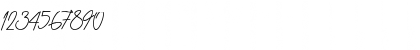 Download Attention Script Regular Font Numeric Preview