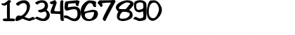 Download Bounjour Regular Font Numeric Preview