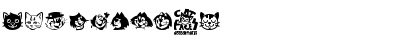 Download Cat Faces Regular Font Numeric Preview