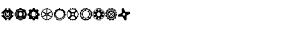 Download Gears Icons Regular Font Numeric Preview