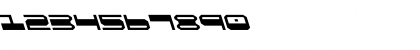 Download QuickGear Leftalic Italic Font Numeric Preview