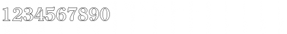 Download ChristianBeckerOutline Bold Font Numeric Preview