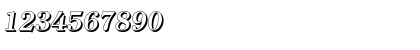 Download ChristianBeckerShadow BoldItalic Font Numeric Preview