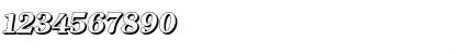 Download ChristianBeckerShadow-ExtraBol d-Italic Font Numeric Preview
