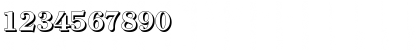 Download ChristianBeckerShadow-ExtraBol d-Regular Font Numeric Preview