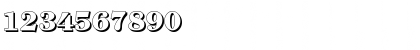 Download ChristianBeckerShadow-Heavy Regular Font Numeric Preview