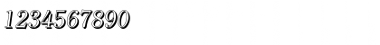 Download ChristianBeckerShadow-Light Italic Font Numeric Preview