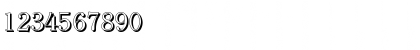Download ChristianBeckerShadow-Light Regular Font Numeric Preview