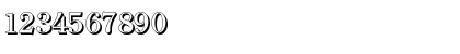 Download ChristianBeckerShadow-Medium Regular Font Numeric Preview
