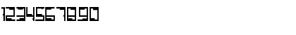 Download Tetris Hollow Regular Font Numeric Preview