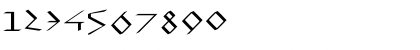 Download VirtualUncialQuill Regular Font Numeric Preview