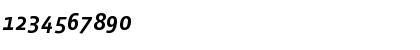 Download VistaSansMedItalic Regular Font Numeric Preview