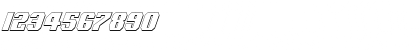Download Voortrekker 3D Condensed Italic Condensed Italic Font Numeric Preview