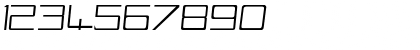 Download Vox-Slanted Regular Font Numeric Preview