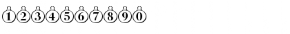Download ChristmasTree Regular Font Numeric Preview