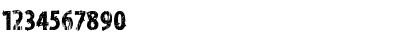 Download vtks distress Regular Font Numeric Preview