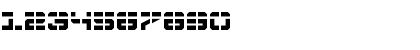 Download Vyper Laser Regular Font Numeric Preview