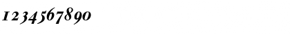 Download WalbaumOSSSK BoldItalic Font Numeric Preview