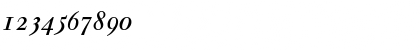 Download WalbaumOSSSK Italic Font Numeric Preview