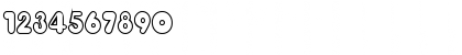Download ChubbyOutline Bold Font Numeric Preview