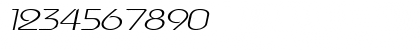 Download WashingtonMetroExtended Italic Font Numeric Preview