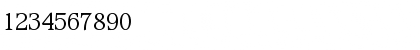 Download WaverlyLight Roman Font Numeric Preview