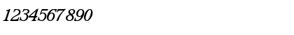 Download WaverlyMediumItalic Roman Font Numeric Preview