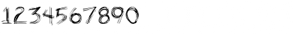 Download Weirdo Normal Font Numeric Preview