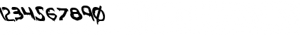 Download Were-Beast Leftalic Leftalic Font Numeric Preview