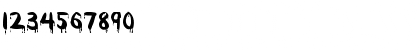 Download Wet Paint MF Regular Font Numeric Preview