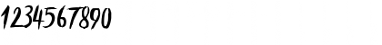 Download Blessed Believer Regular Font Numeric Preview