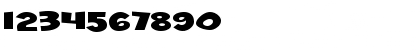 Download Wild Ketchup BTN Regular Font Numeric Preview