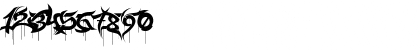Download WildStyle-Drip Regular Font Numeric Preview