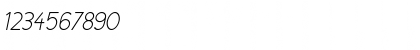 Download Cicle Fina Italic Font Numeric Preview