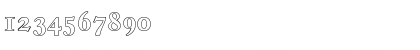 Download WilliamBeckerOutline Bold Font Numeric Preview