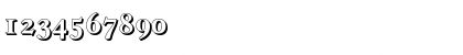 Download WilliamBeckerShadow Bold Font Numeric Preview