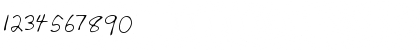 Download WillysHand Regular Font Numeric Preview