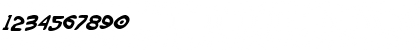 Download Wimp-Out Italic Italic Font Numeric Preview
