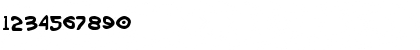 Download Wimp-Out Regular Font Numeric Preview