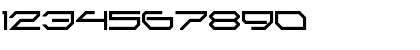 Download 2589 LDR Regular Font Numeric Preview