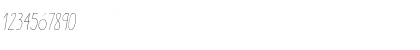 Download Aracne Condensed Light Italic Condensed Light Italic Font Numeric Preview