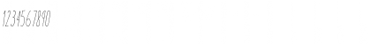 Download Aracne Ultra Condensed Light Italic Ultra-condensed Light Italic Font Numeric Preview