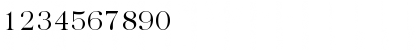 Download Baskerville-Light Regular Font Numeric Preview
