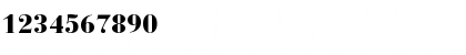 Download BauerBodni Blk BT Eo Black Font Numeric Preview