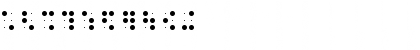 Download blistabraille6+ Regular Font Numeric Preview