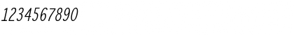 Download WinterthurCondensed Italic Font Numeric Preview