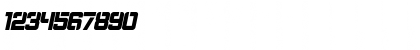 Download Bombardment Italic Font Numeric Preview