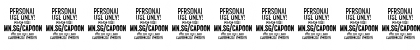 Download Capoon PERSONAL USE Medium Italic Font Numeric Preview