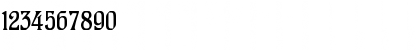 Download CAT Hohenzollern Regular Font Numeric Preview
