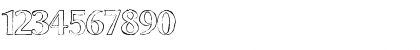 Download Chalk Line Outline Font Numeric Preview